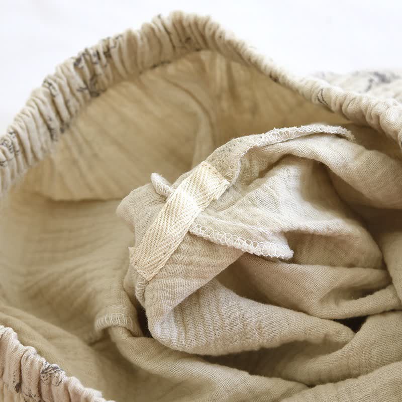 Ownkoti Elegant Vintage Floral Cotton Loungewear Set - image 13