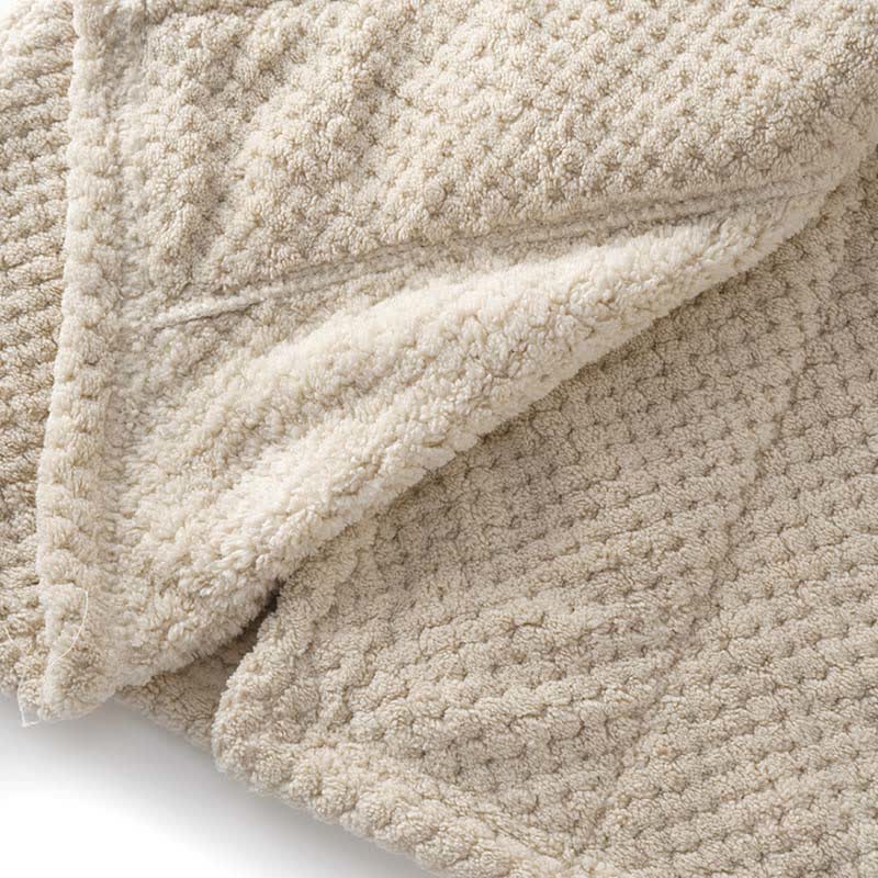 Ownkoti Simple Solid Plush Warm Child Robe - image 7