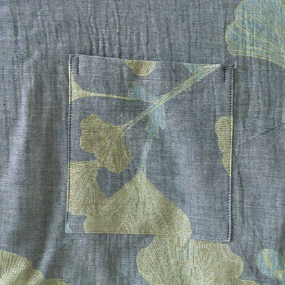 Ownkoti Ginkgo Leaf Organic Cotton Kimono Loungewear - image 5