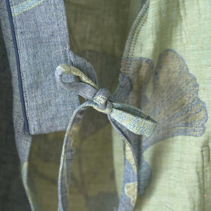 Ownkoti Ginkgo Leaf Organic Cotton Kimono Loungewear - image 6