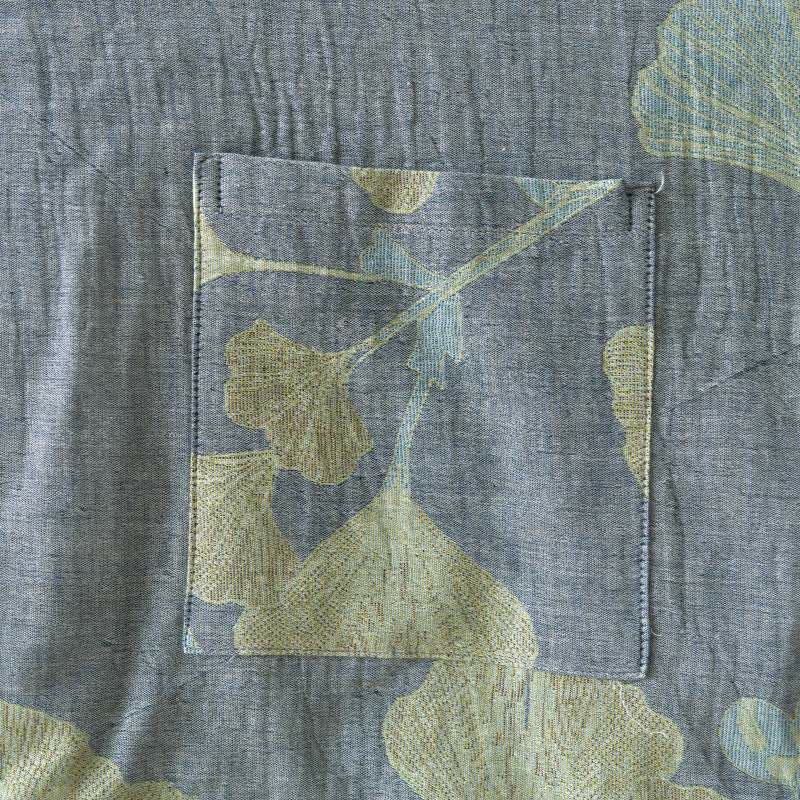 Ownkoti Ginkgo Leaf Organic Cotton Kimono Loungewear - image 5
