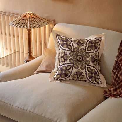 Ownkoti Vintage Throw Pillow Cover with Flanged Edge - image 11