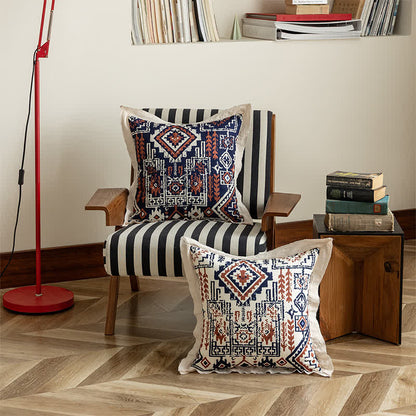 Ownkoti Vintage Throw Pillow Cover with Flanged Edge - image 3