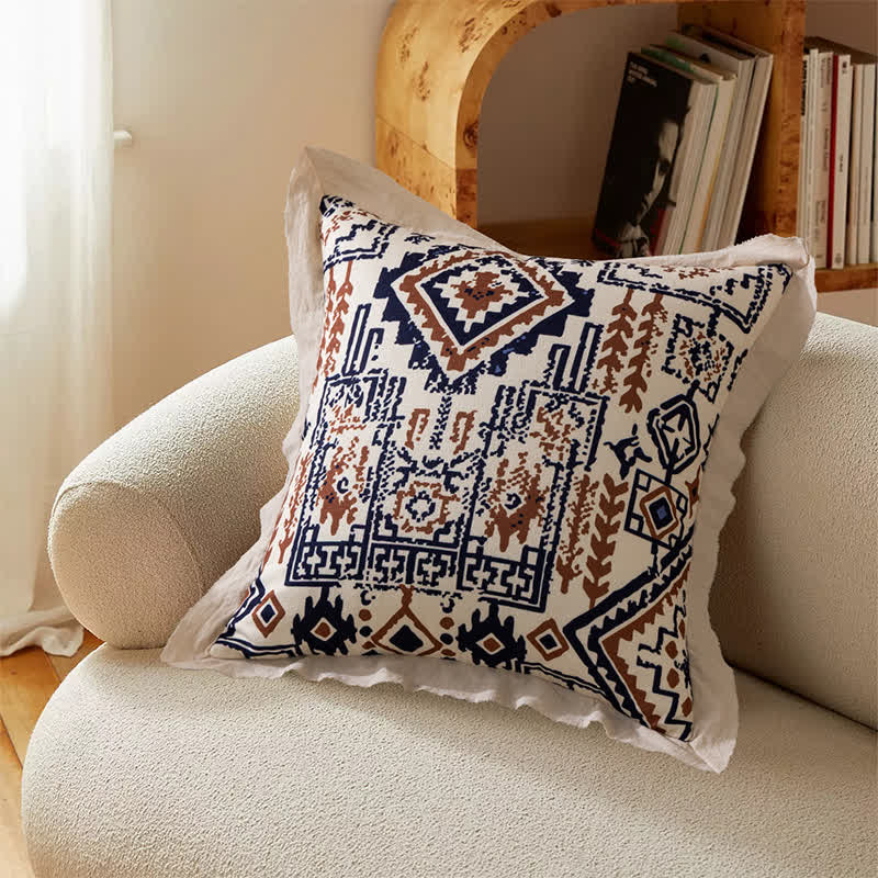 Ownkoti Vintage Throw Pillow Cover with Flanged Edge - image 6