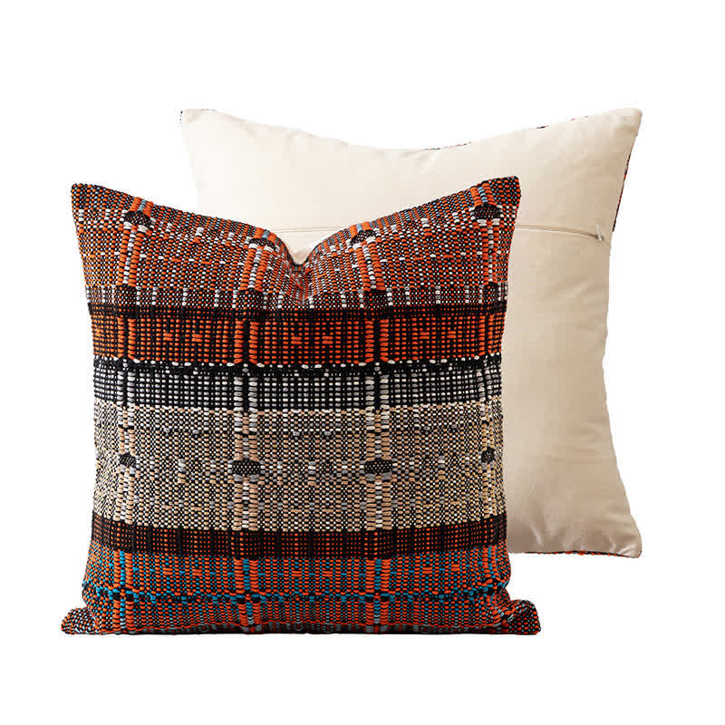 Ownkoti Artisan Woven Cotton Thread Throw Pillow Cover - 18" x 18" - image 6