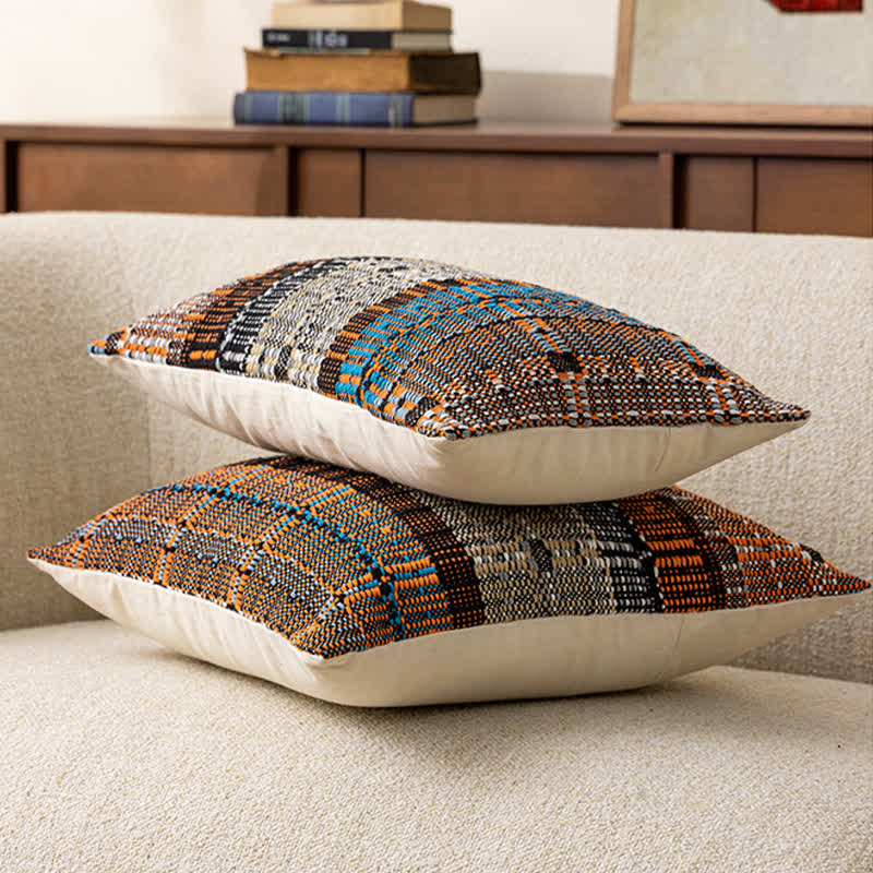 Ownkoti Artisan Woven Cotton Thread Throw Pillow Cover - image 4