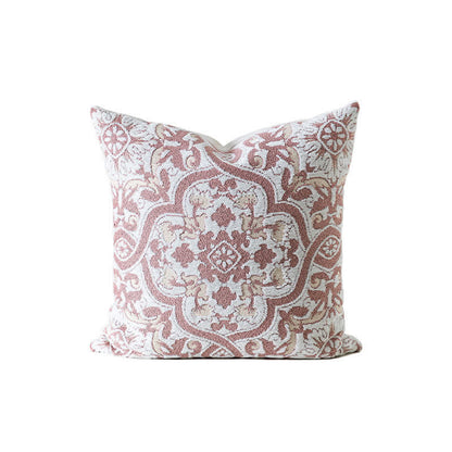 Ownkoti Jacquard Tonal Medallion Throw Pillow Cover - Pink - 18" x 18" - image 3