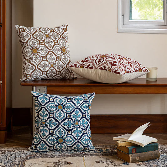 Ownkoti Vintage-Inspired Chenille Throw Pillow Cover - image 0