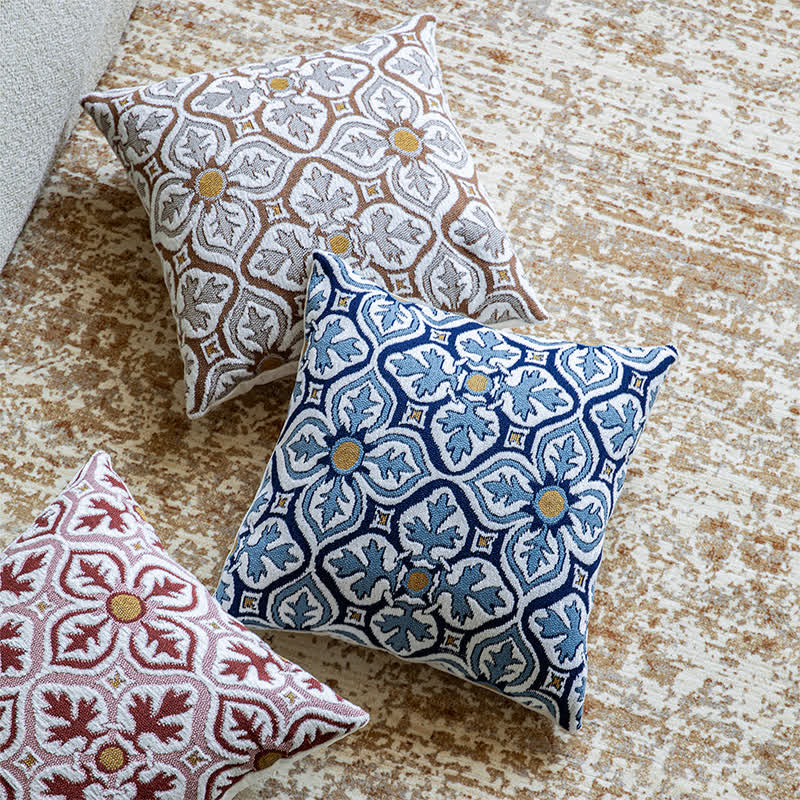 Ownkoti Vintage-Inspired Chenille Throw Pillow Cover - image 1