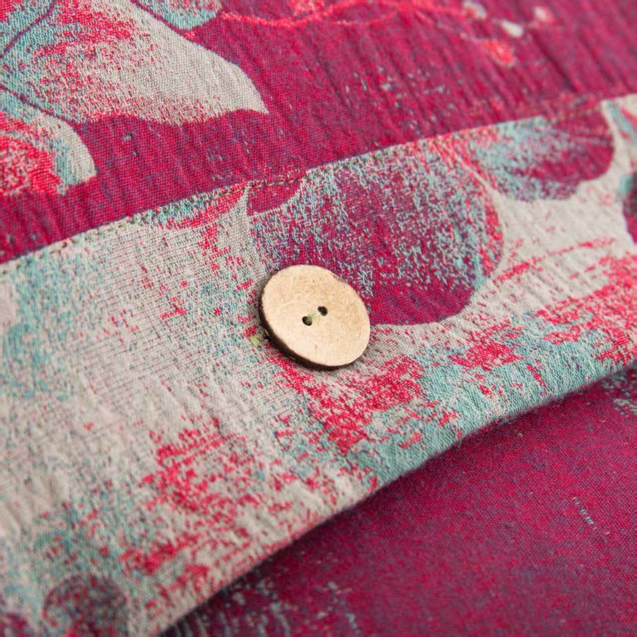 Ownkoti Peach Blossom Cotton Double Gauze Bedding Set(4PCS) - image 8