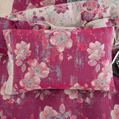 Ownkoti Peach Blossom Cotton Double Gauze Bedding Set(4PCS) - image 6