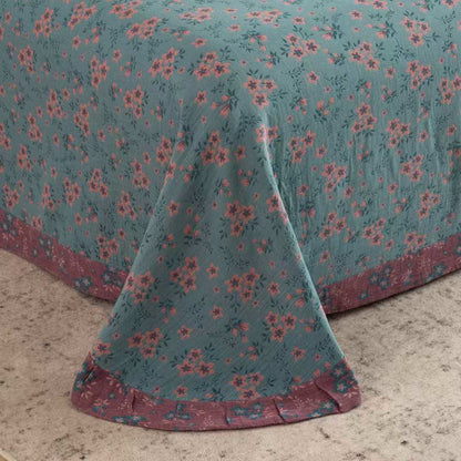 Ownkoti Rustic Floral Cotton Double Gauze Bedding Set(4PCS) - image 7