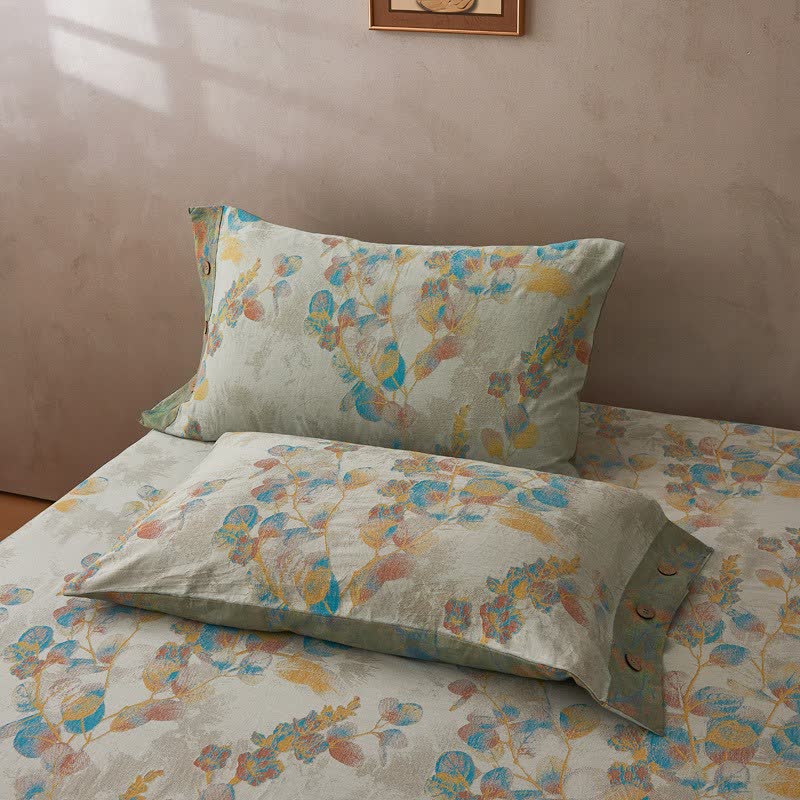 Ownkoti Refresh Botanical Cotton Bedding Set(4PCS) - image 6
