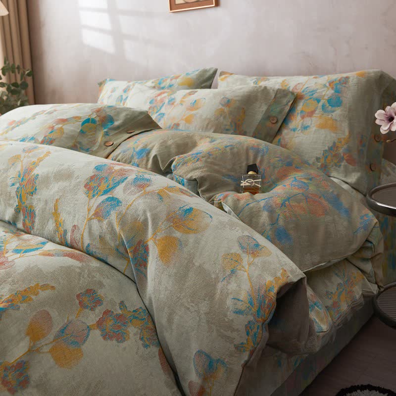 Ownkoti Refresh Botanical Cotton Bedding Set(4PCS) - image 3