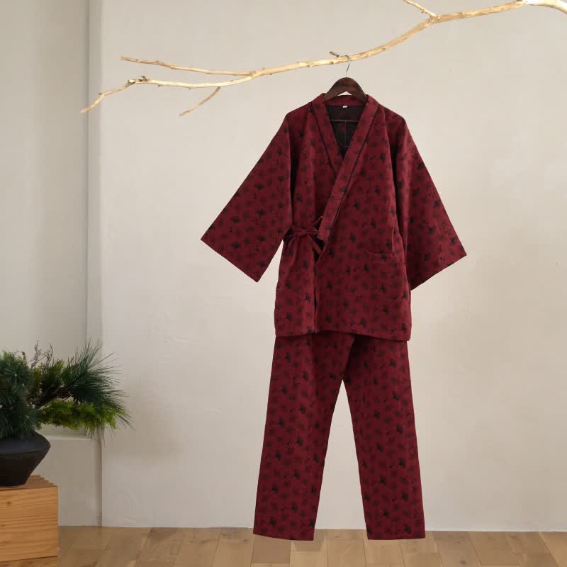 Ownkoti Ginkgo Organic Cotton Kimono Loungewear Set - image 5