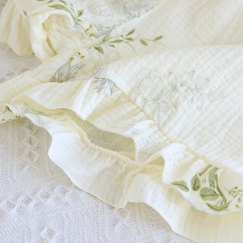 Ownkoti Leaf Print Camisole Cotton Pajama Set - image 10