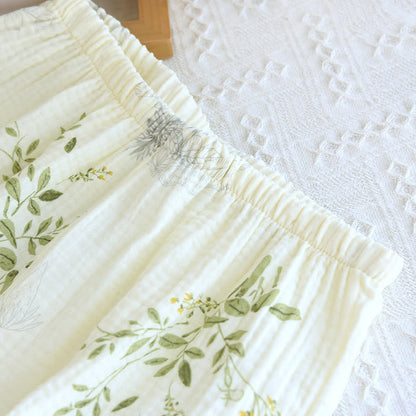 Ownkoti Leaf Print Camisole Cotton Pajama Set - image 12