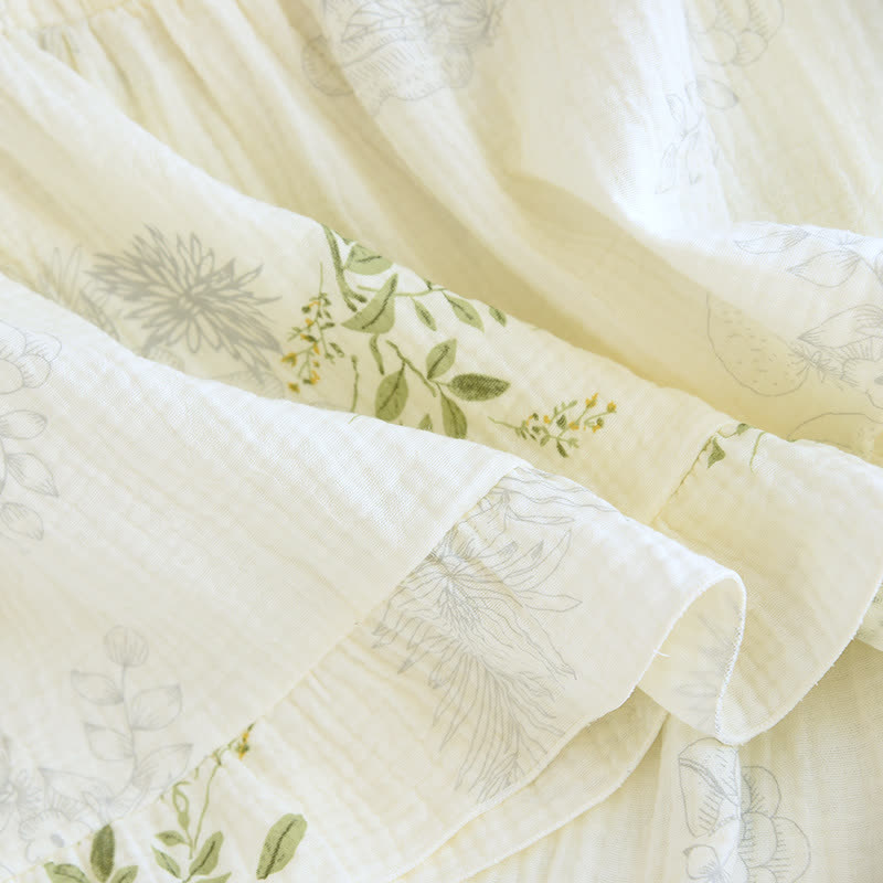 Ownkoti Leaf Print Camisole Cotton Pajama Set - image 14