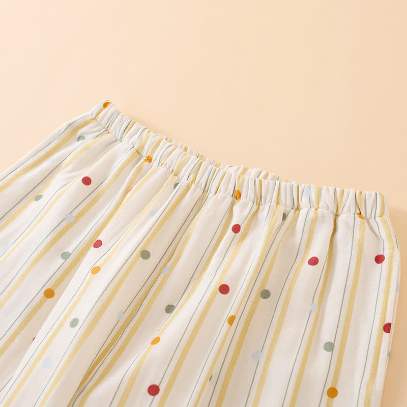 Ownkoti Striped Polka Dot Camisole Cotton Pajama Set - image 6