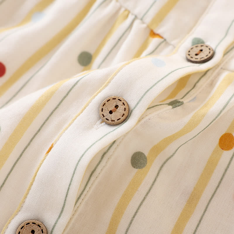 Ownkoti Striped Polka Dot Camisole Cotton Pajama Set - image 5