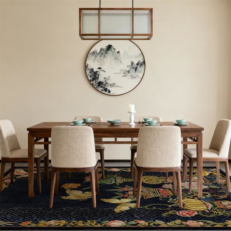 Ownkoti Vintage Floral & Bird Foldable Area Rug - image 5