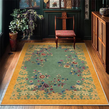 Ownkoti Maple Leaf Floral Anti-Slip Area Rug - 8' x 10' - image 0