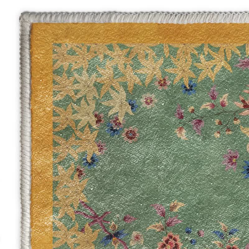 Ownkoti Maple Leaf Floral Anti-Slip Area Rug - image 5