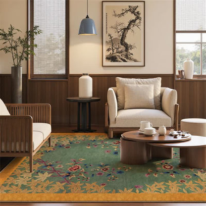 Ownkoti Maple Leaf Floral Anti-Slip Area Rug - image 2