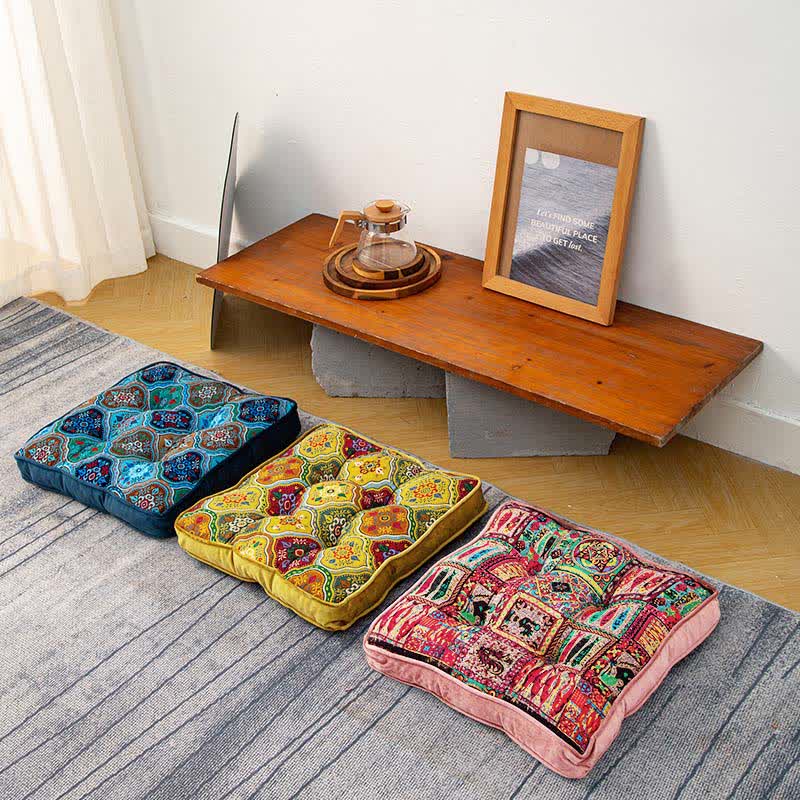 Ownkoti Moroccan Floor Chair Cushion With Tie Straps - image 3