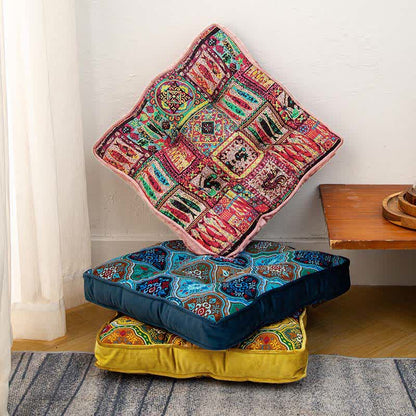 Ownkoti Moroccan Floor Chair Cushion With Tie Straps - image 2
