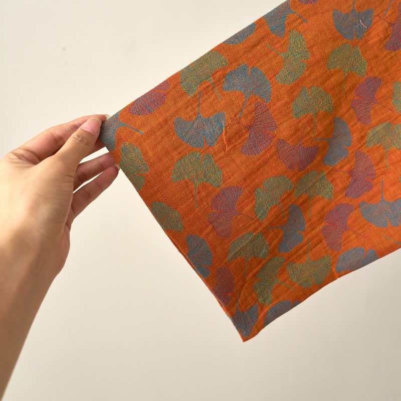 Ownkoti Ginkgo Leaf Cotton Kimono Loungewear Set - image 14