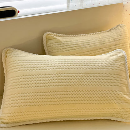 Ownkoti Wavy Stripe Jacquard Plush Bedding Set - image 11