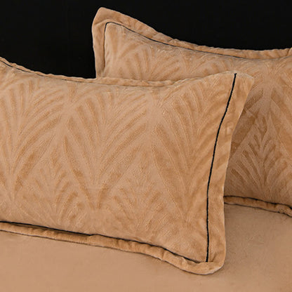 Ownkoti Leaf-inspired Textured Plush Bedding Set(4PCS) - image 11