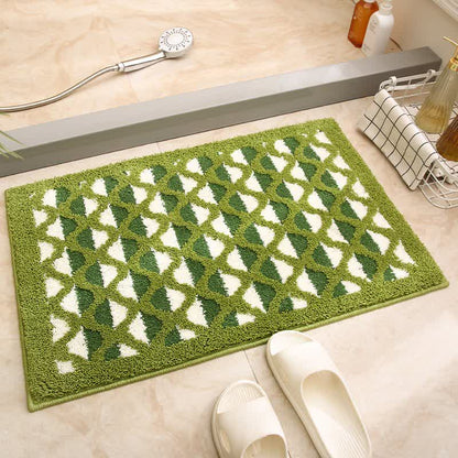 Ownkoti Geometric Pattern Jacquard Non-slip Bath Mat - D - 19"W x 31"L - image 5