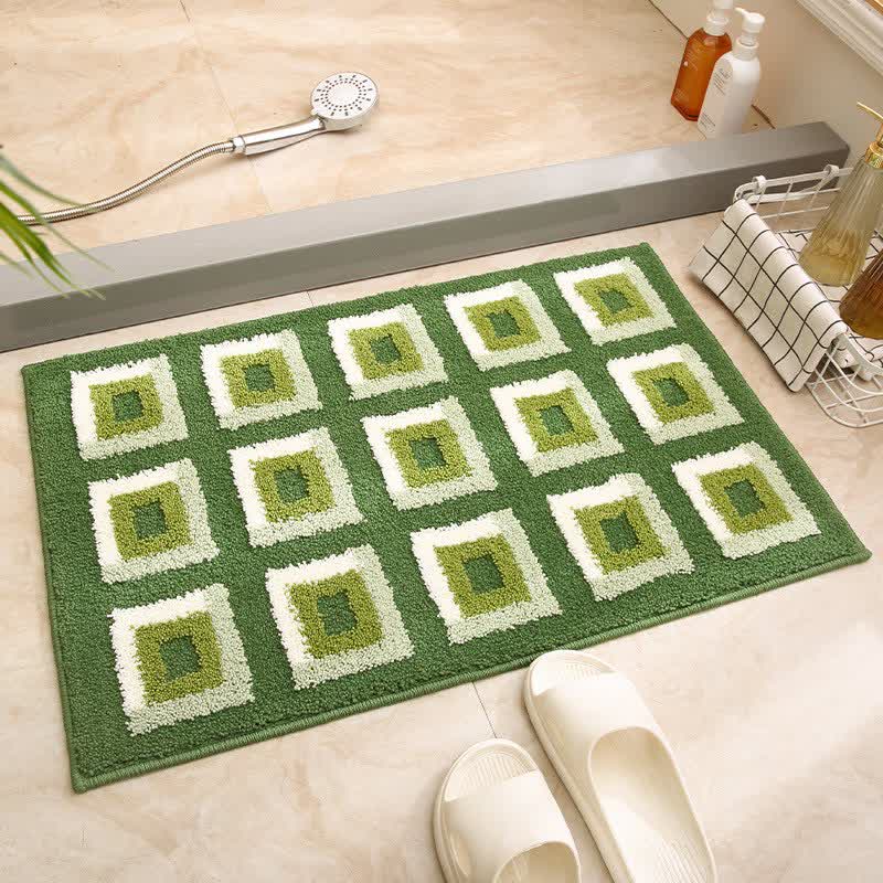 Ownkoti Geometric Pattern Jacquard Non-slip Bath Mat - C - 19"W x 31"L - image 4