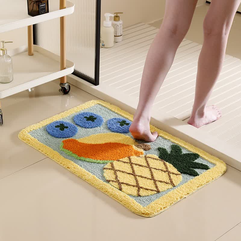 Ownkoti Fun Fruit Non-slip Bath Mat - A - 19"W x 31"L - image 1