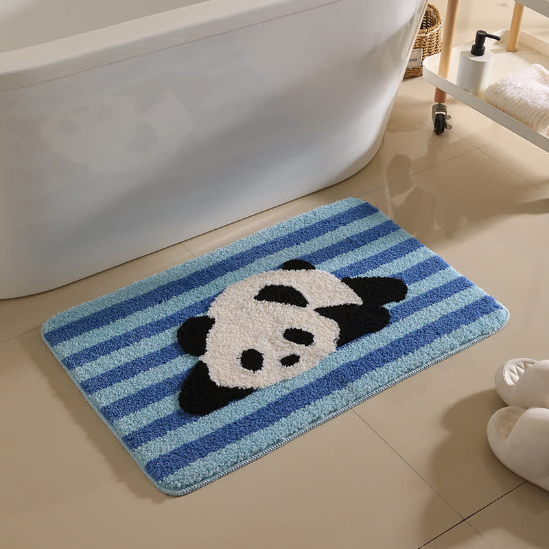Ownkoti Cartoon Animal Pattern Non-slip Bath Mat - Panda - 19"W x 31"L - image 3