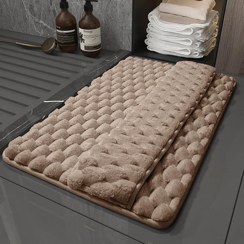 Ownkoti Solid Color Non-slip Absorbent Bath Mat - Coffee - 23"W x 35"L - image 0