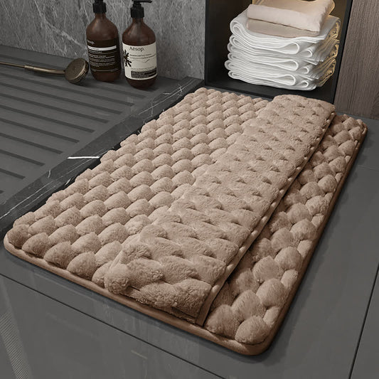 Ownkoti Solid Color Non-slip Absorbent Bath Mat - Coffee - 23"W x 35"L - image 0