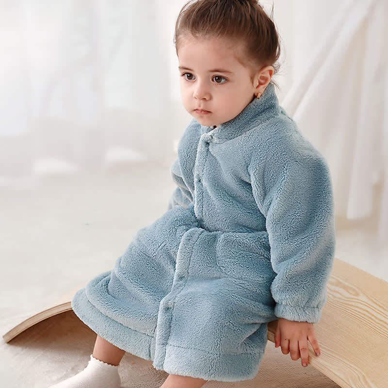Ownkoti Solid Color Plush Baby Robe - image 9