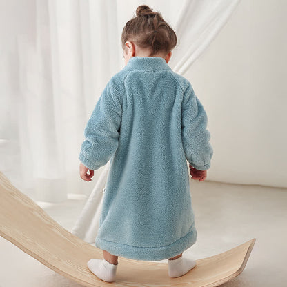 Ownkoti Solid Color Plush Baby Robe - image 10