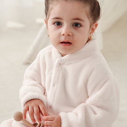 Ownkoti Solid Color Plush Baby Robe - image 4