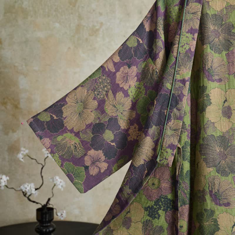 Ownkoti Peach Blossom Kimono style Loungewear Set - image 3