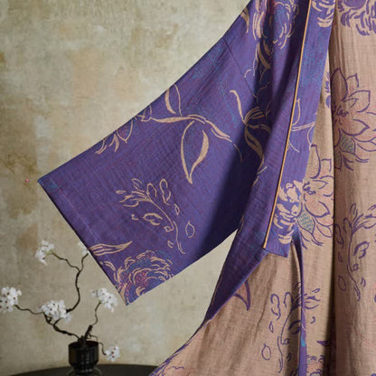 Ownkoti Peony Cotton Gauze Kimono Loungewear Set - image 4