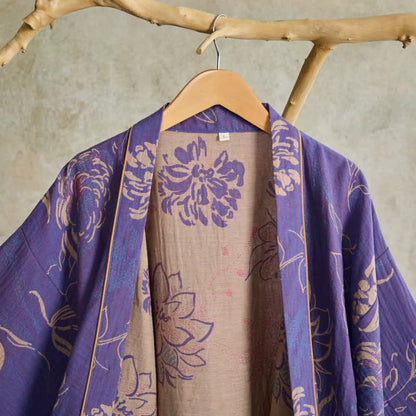 Ownkoti Peony Cotton Gauze Kimono Loungewear Set - image 3