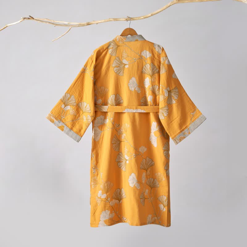 Ownkoti Cotton Gauze Ginkgo Kimono Robe - image 50