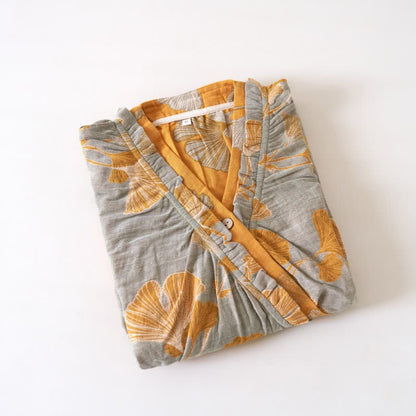 Ownkoti Ginkgo Leaf Hanfu Inspired Cotton Nightdress - image 33