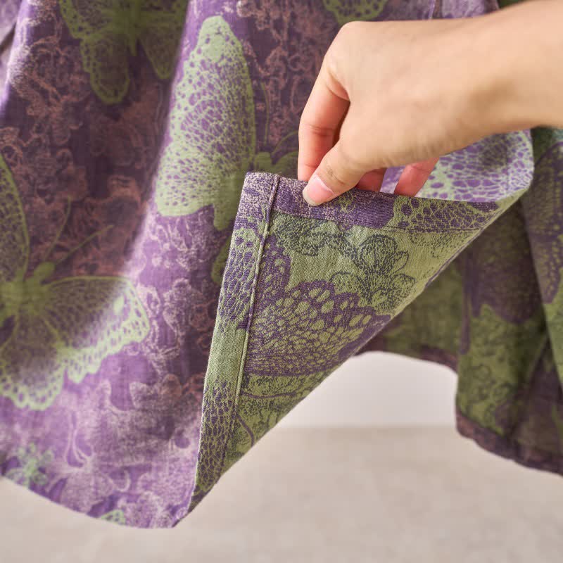 Ownkoti Elegant Butterfly Ruffled Cotton Nightdress - image 7