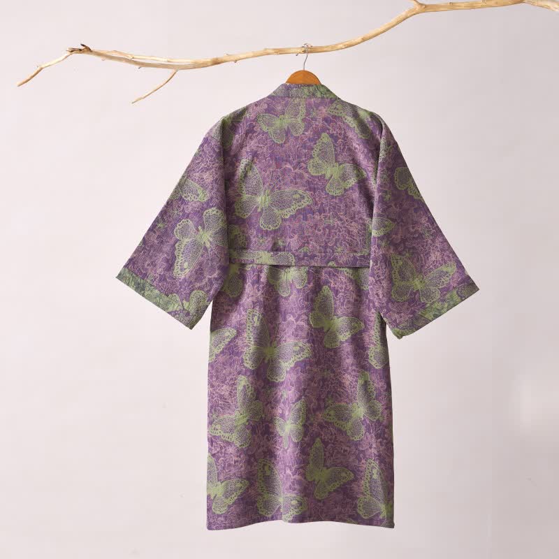 Ownkoti Dreamy Butterfly Cotton Gauze Kimono Robe - image 11