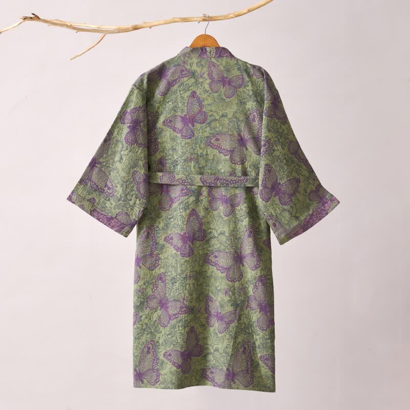 Ownkoti Dreamy Butterfly Cotton Gauze Kimono Robe - image 4